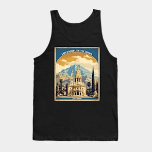 San Miguel de Tucuman Argentina Vintage Tourism Poster Tank Top